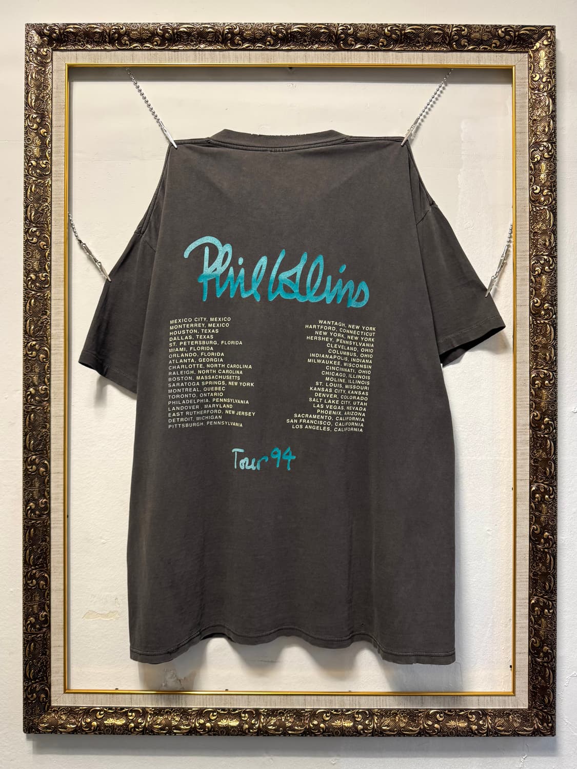 빈티지 94s Phil Collins 필 콜린스 투어 티셔츠 상품이미지2