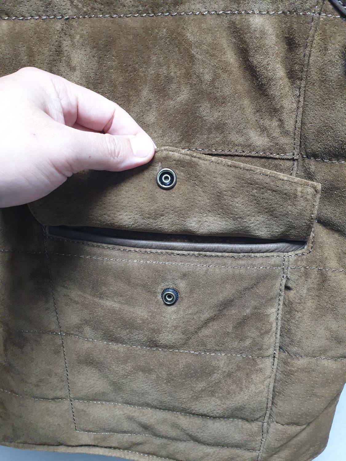 [2xb/xxxl] roundtree&york 스웨이드 패딩조끼 상품이미지4