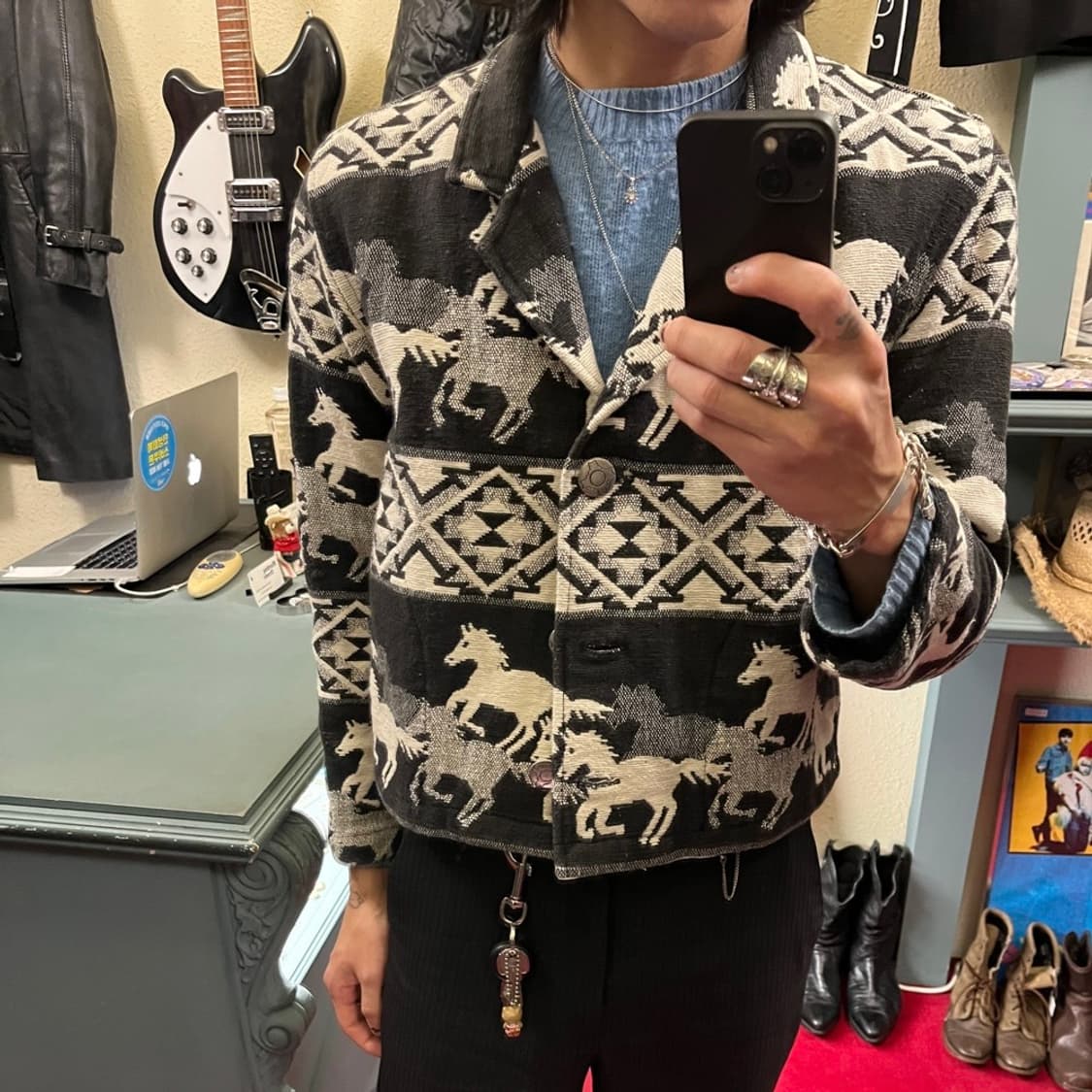 HORSE PATTERN WESTERN JACKET 상품이미지6