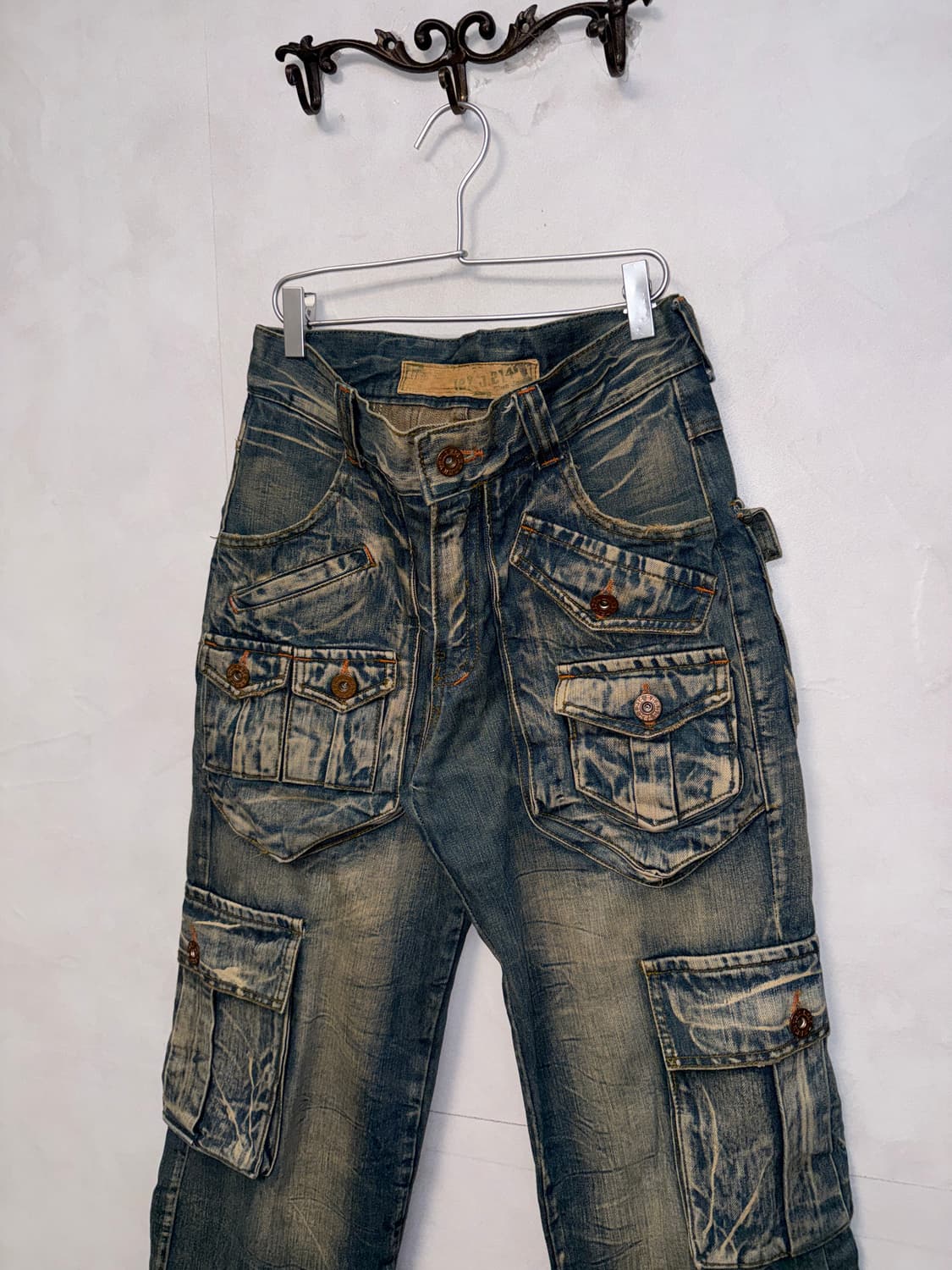 Vintage washing multi pocket cargo pants 상품이미지2