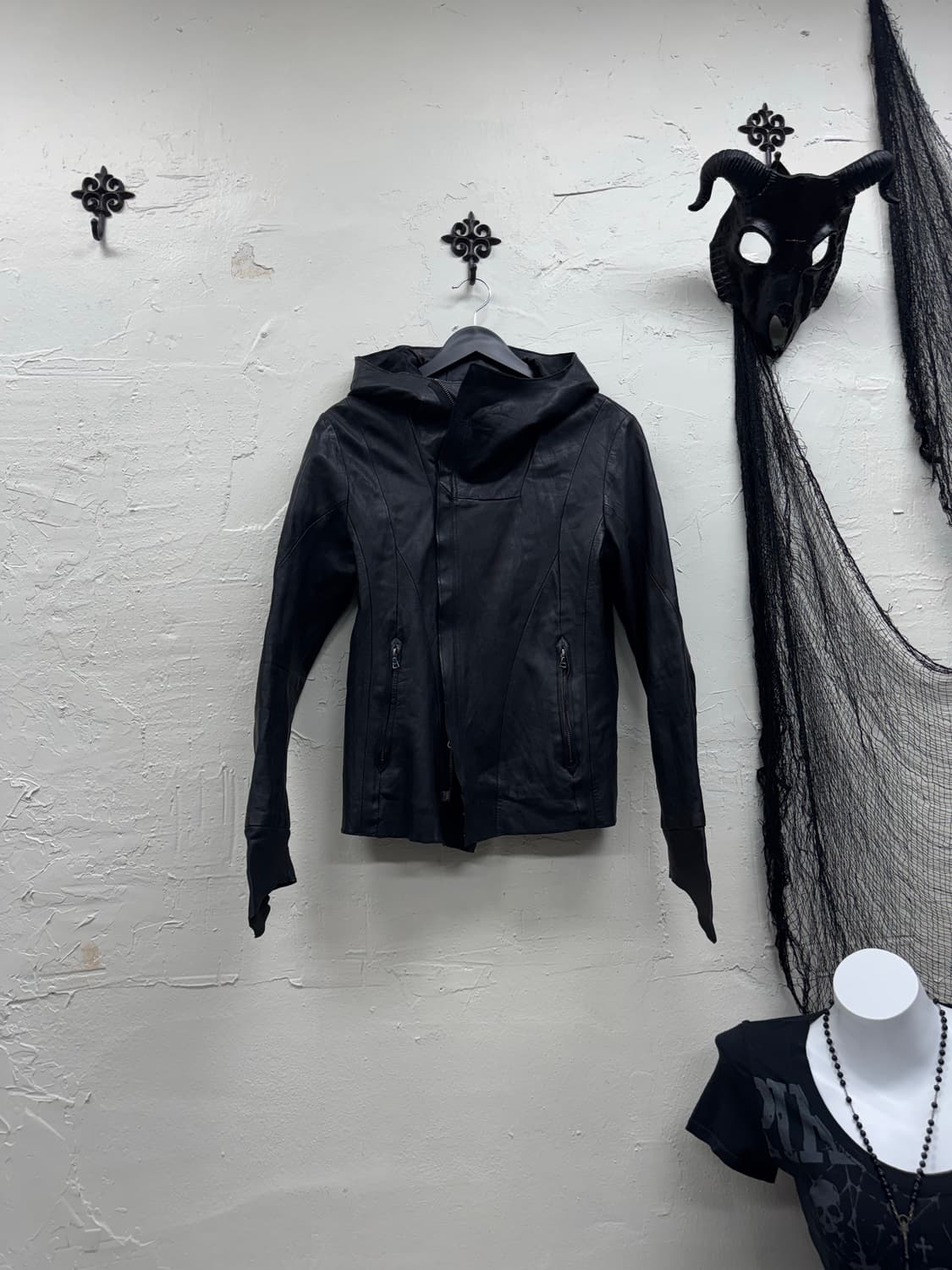 Tornado mart 00s archive hood leather ja 상품이미지2