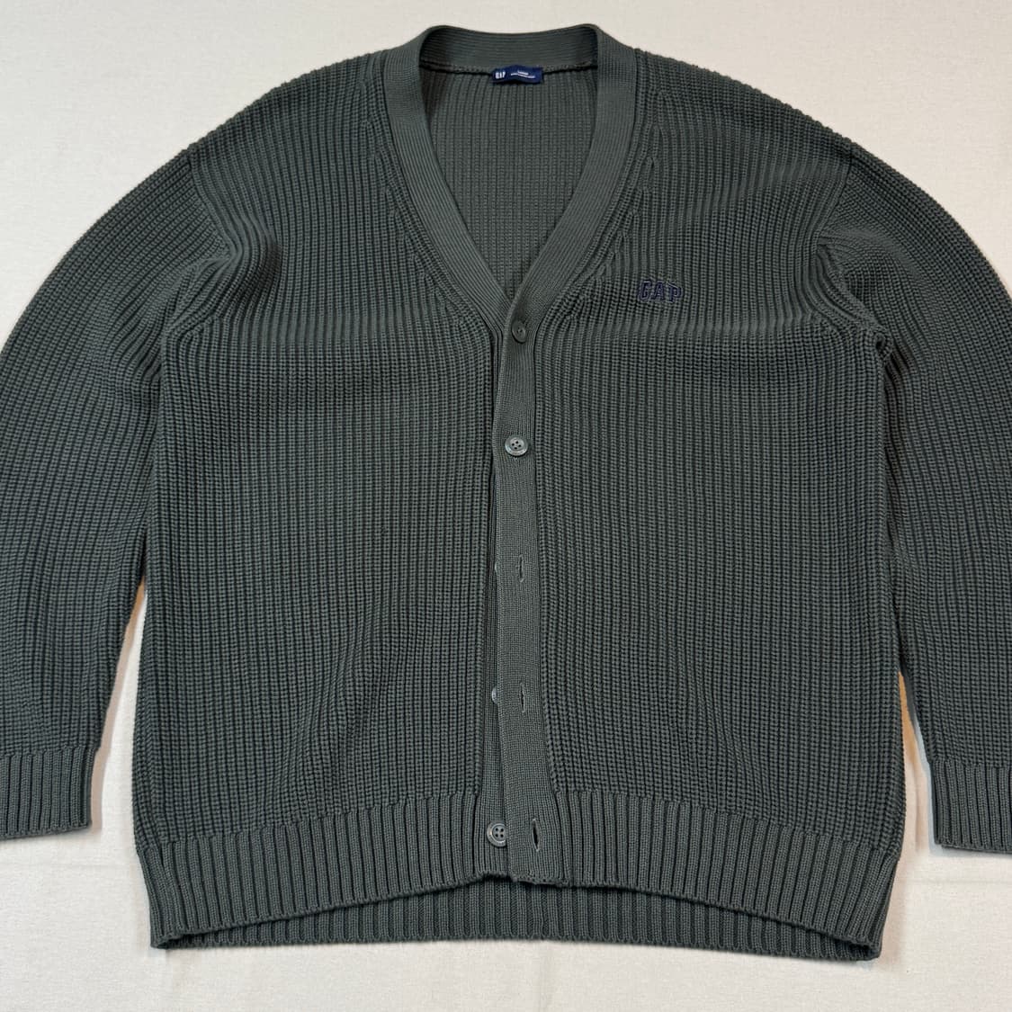 L) GAP 갭 올리브 카키 니트 가디건 상품이미지2