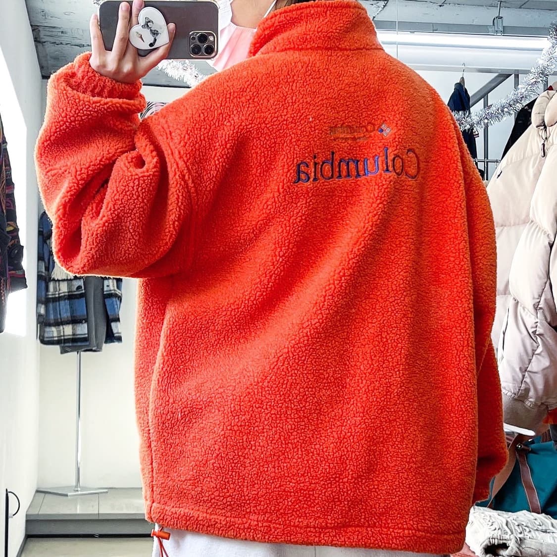 컬럼비아 백스펠아웃 오렌지 쉐르파 아웃도어 플리스 자켓 상품이미지1