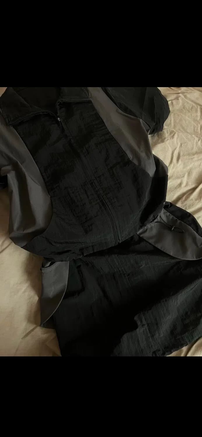 Ojos 오호스 스트링 홀 미디 스커트 셔츠 세트 1사이즈 상품이미지3