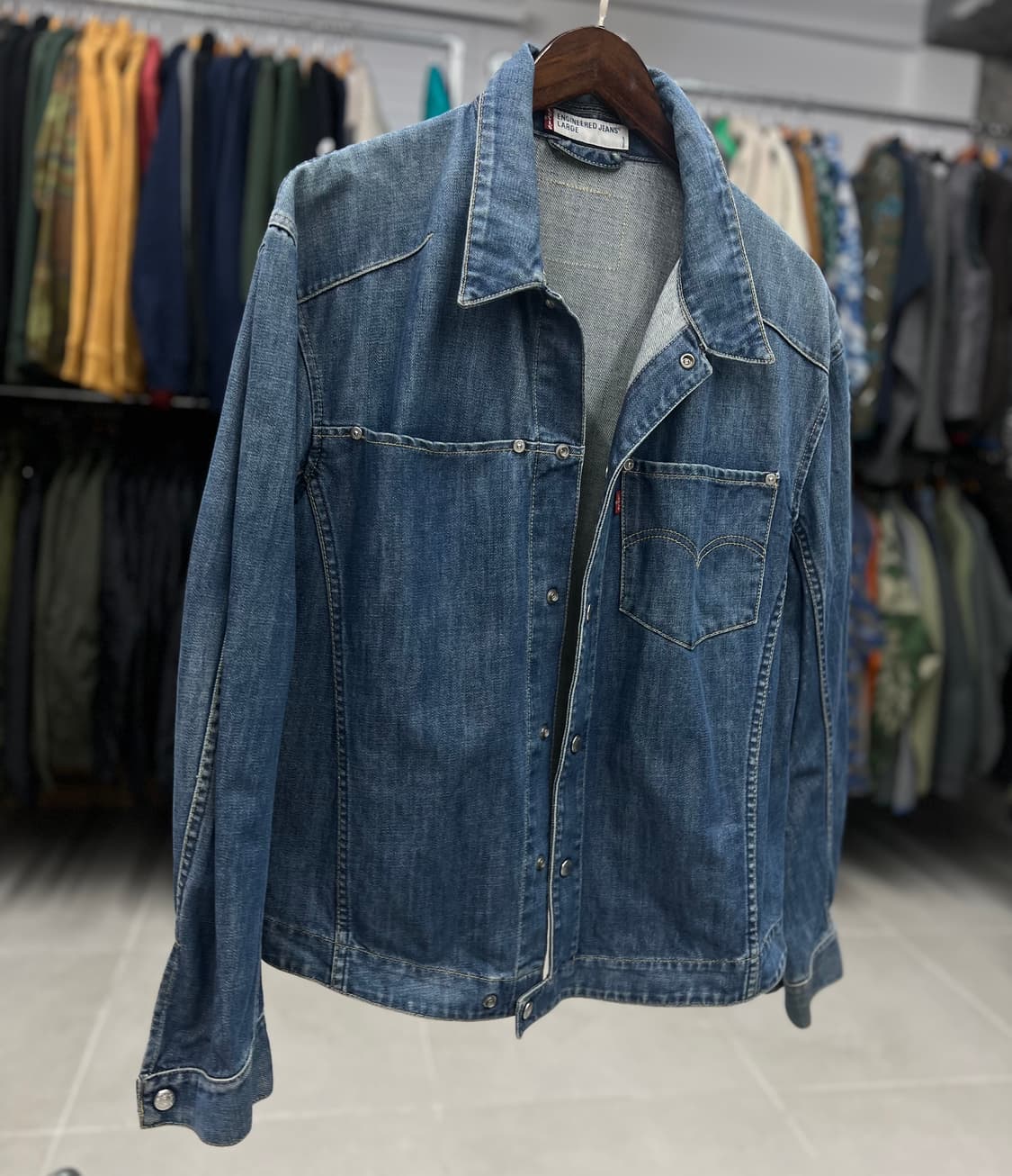리바이스 엔진 워싱청 자켓  상품이미지1