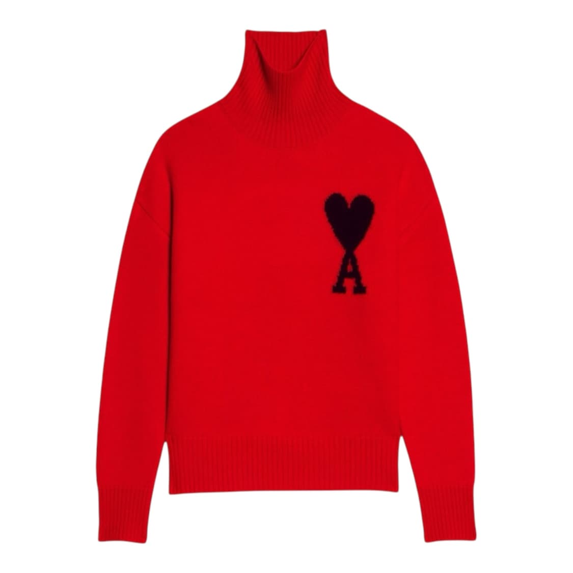 [구매글/XS-M] 아미 터틀넥 레드 블랙 상품이미지1