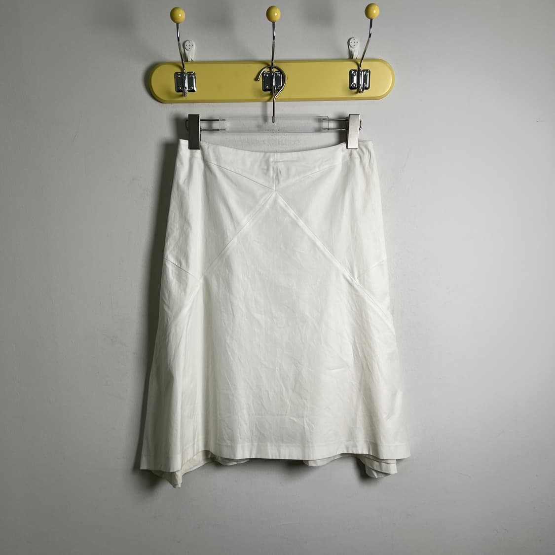 Jilsander 질샌더 화이트 코튼 미디 스커트 34 상품이미지1