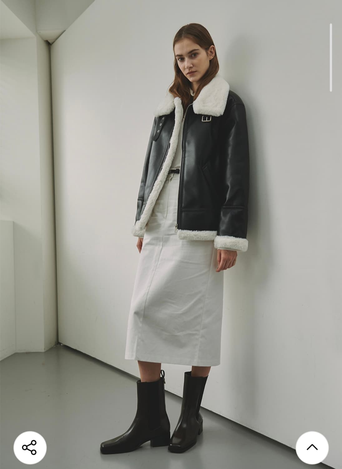 레프트 서울 에비에이터 무스탕 자켓  XL 새제품 택포 상품이미지3