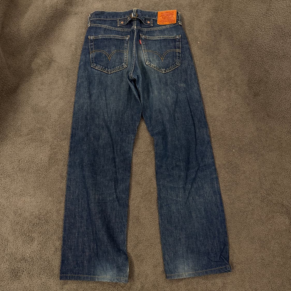 [정품/30X36] 리바이스 재팬 빅Es702XX 셀비지 데님 팬츠 상품이미지3