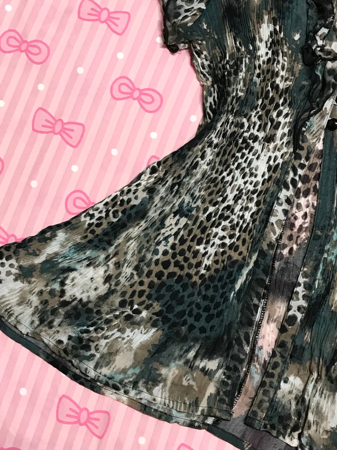 오리엔탈 쓰리버튼 블라우스 y2k 갸루 상품이미지4