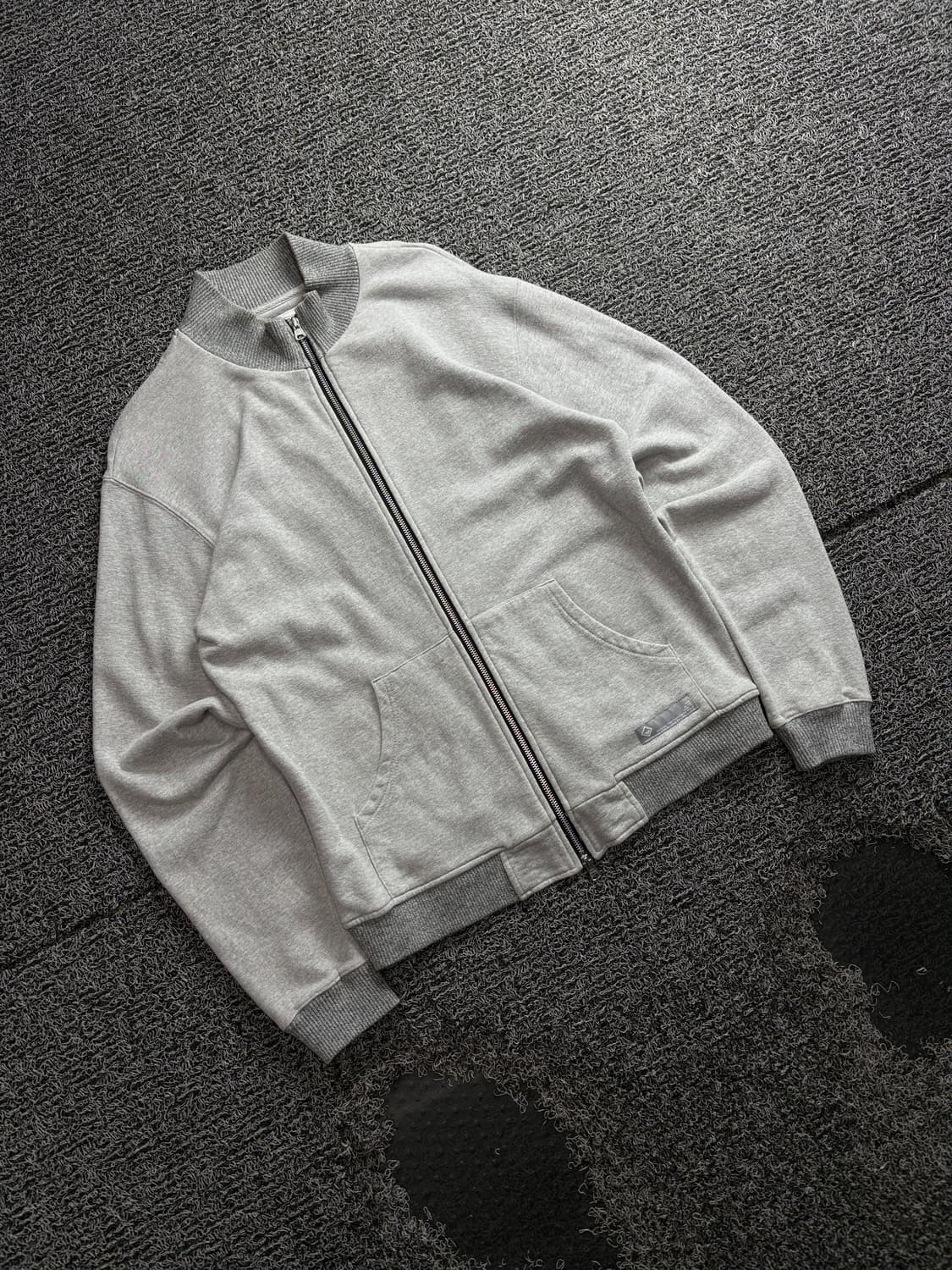 프리즘웍스 해비웨이팅 밴딩 디테일 스웻 집업 자켓 4221 상품이미지1