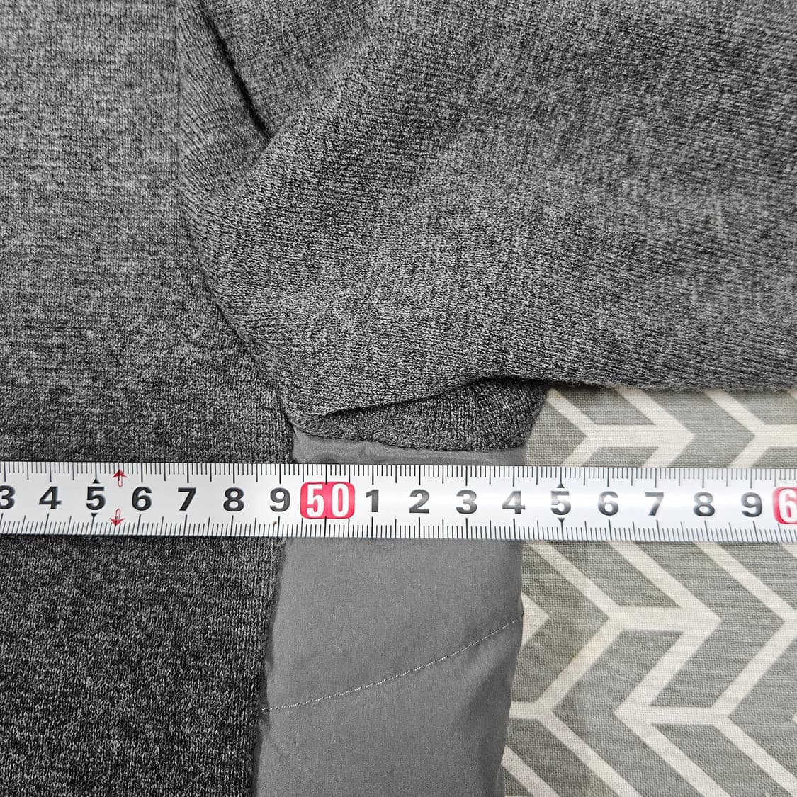 TIME 타임옴므 니트 구스다운 패딩 그레이 100 상품이미지8