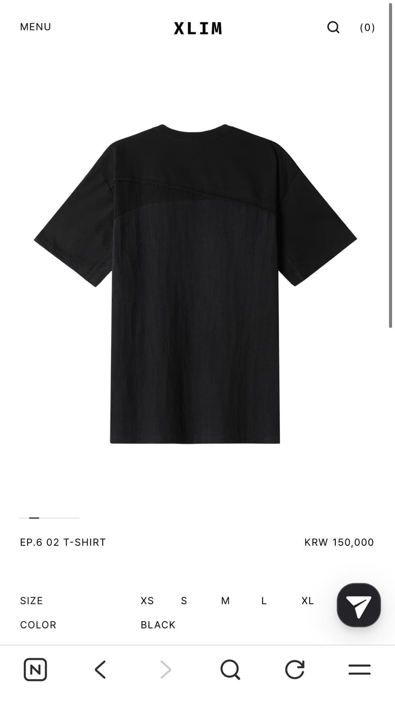 Xlim EP.6 02 T-SHIRT M사이즈 상품이미지1