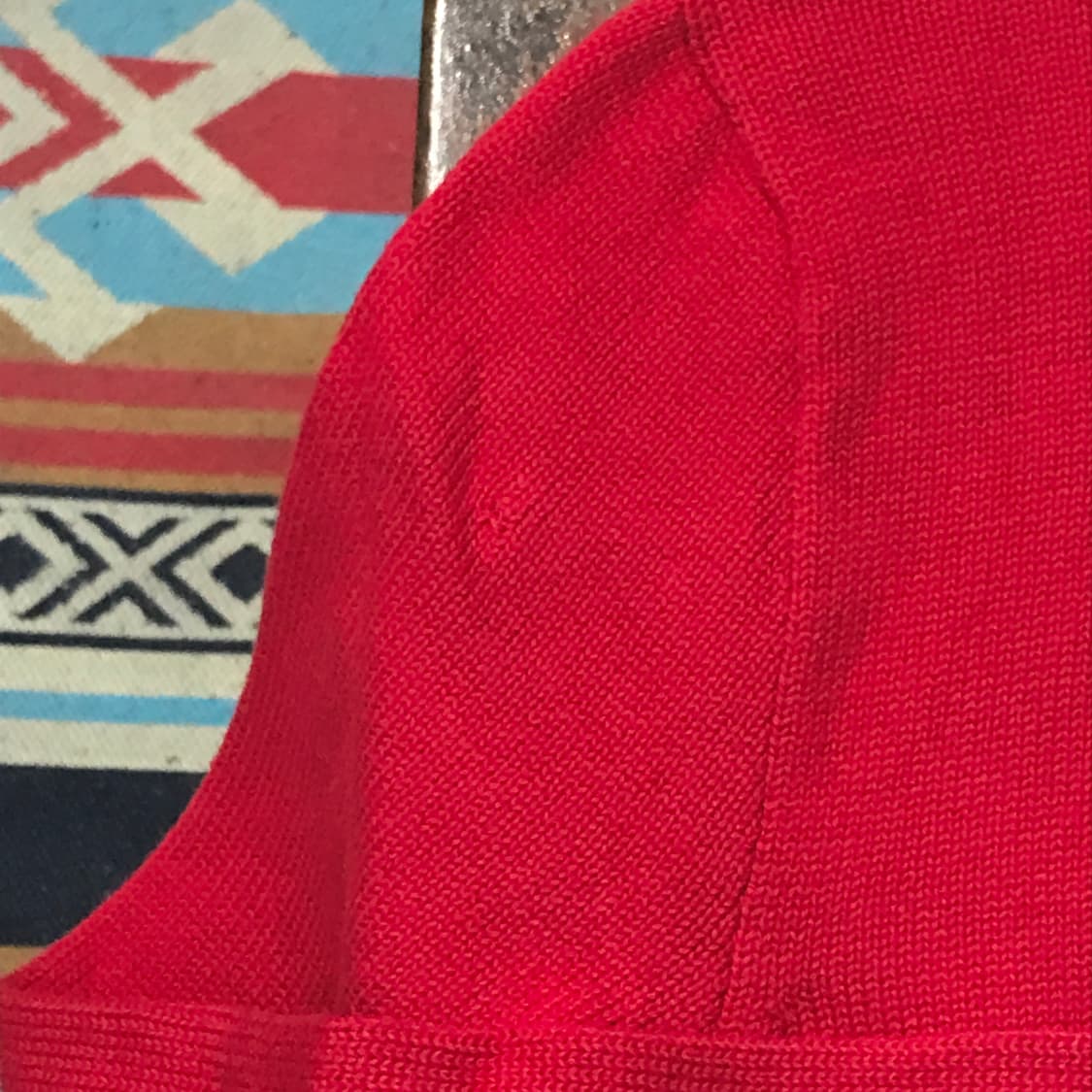 폴로랄프로렌 레드 코튼 반집업 풀오버 남성 115 빅사이즈  상품이미지5