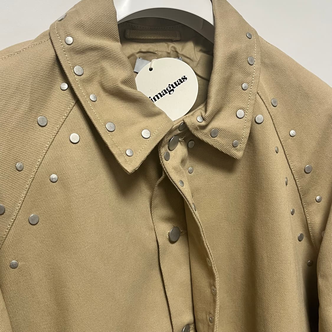 [S,M]기마구아스 Tina 스터드 코트/베이지 상품이미지4