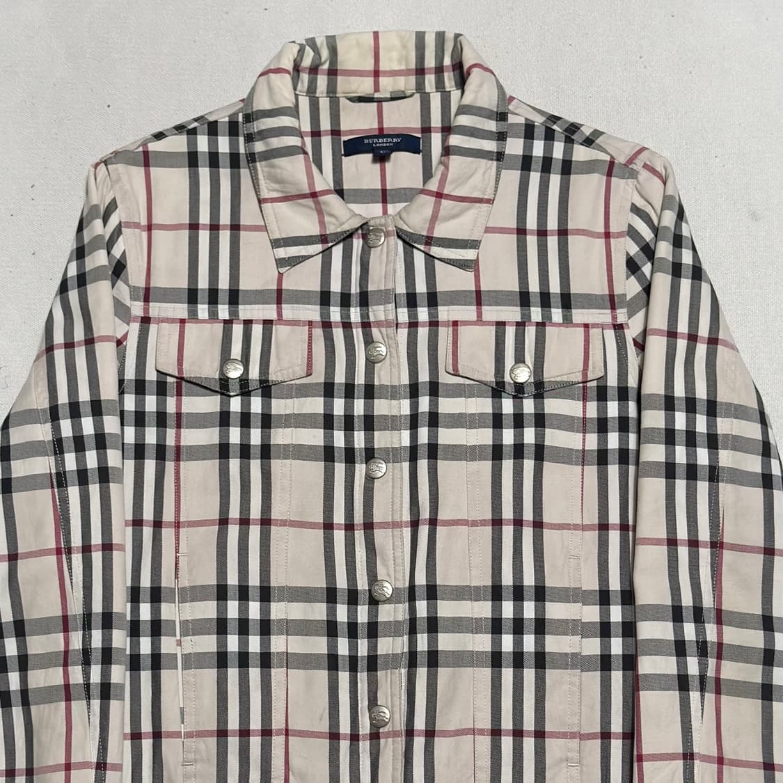 L 버버리 노바체크 여성용 트러거 자켓 상품이미지1