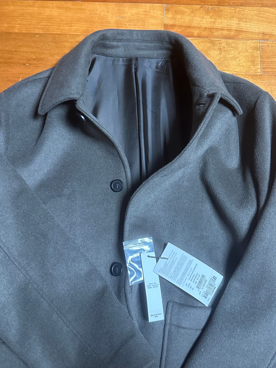 마인드브릿지 캐시미어 세미 오버핏 하프 코트 상품이미지7