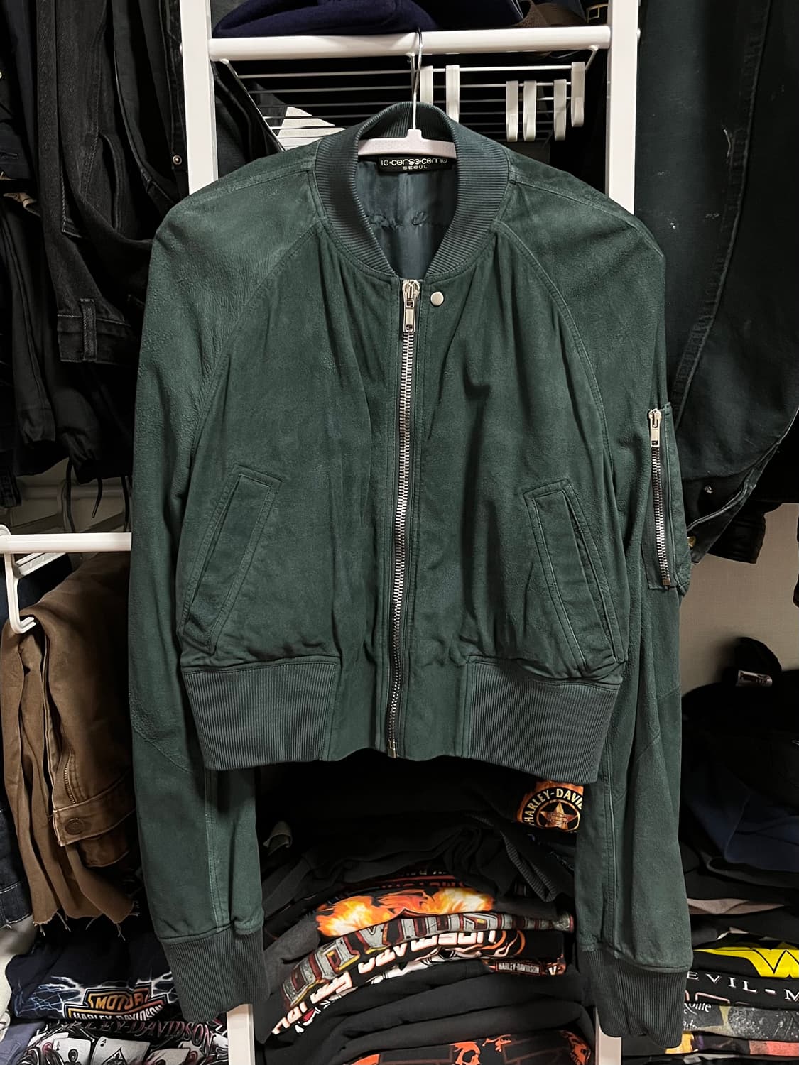 Rick Owens Blistered Bomber Jacket 상품이미지1