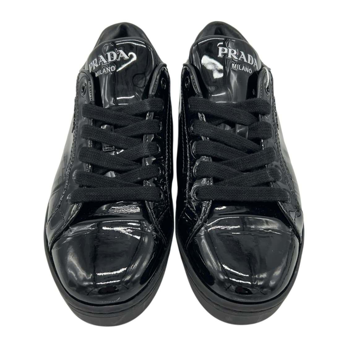 245 W 프라다 에나멜 레더 블랙 (EU37.5) 상품이미지4