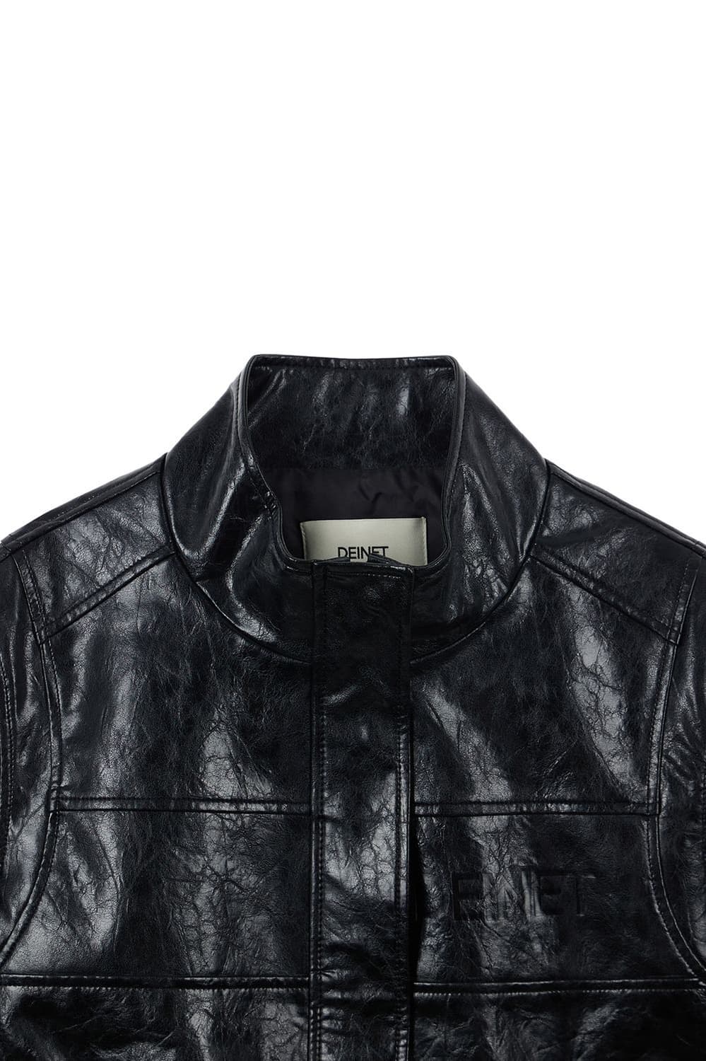 다이닛 레이싱 바이커 레더 자켓 블랙 상품이미지4