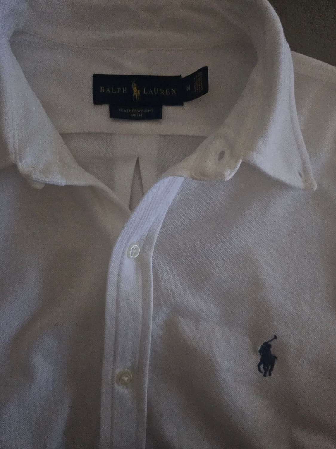 [거의 새것] 폴로 랄프로렌 페더웨이트 메쉬 셔츠 남방 M 상품이미지2