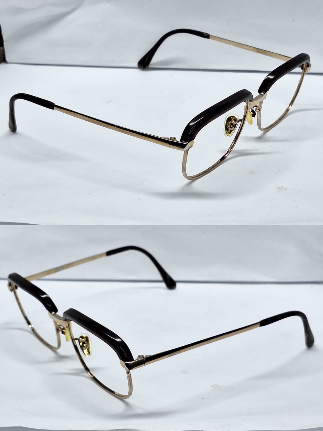 80s 일본 빈티지/ no.5117 브로우라인 하금테 안경테 50mm 상품이미지6