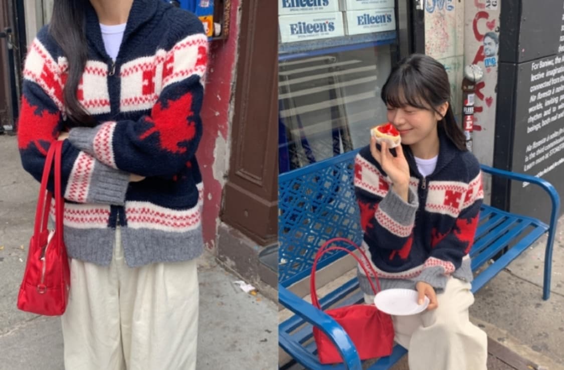 어베인 울캐시미어 집업가디건 상품이미지2