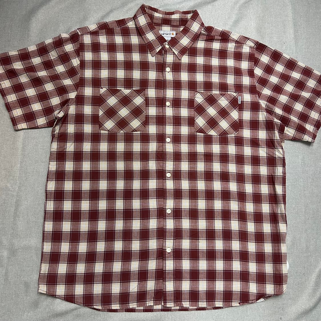 Carhartt 칼하트 체크패턴 반팔셔츠 상품이미지2