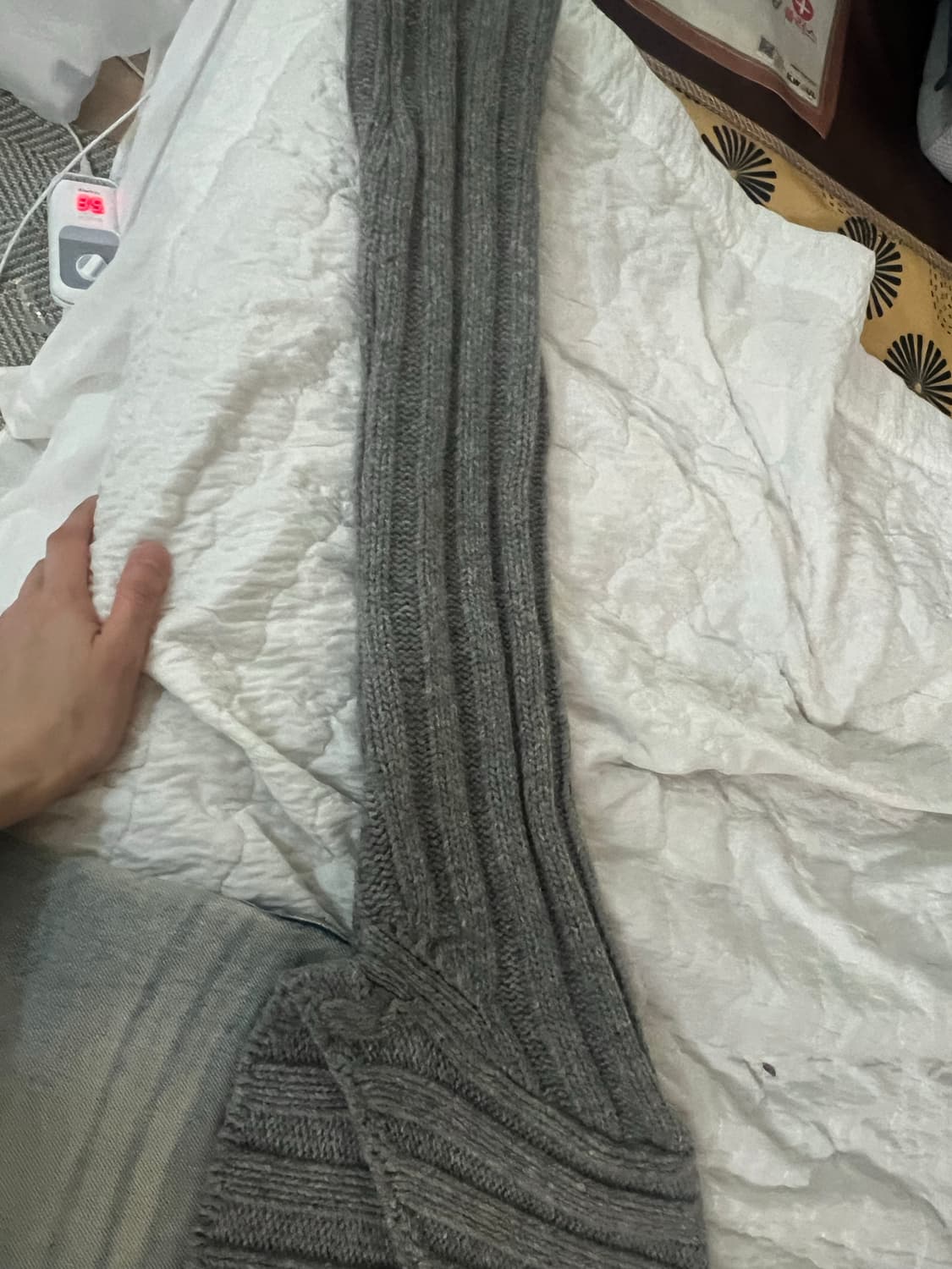 트리밍버드 하이넥 니트집업 그레이 새상품가격내림x 상품이미지5