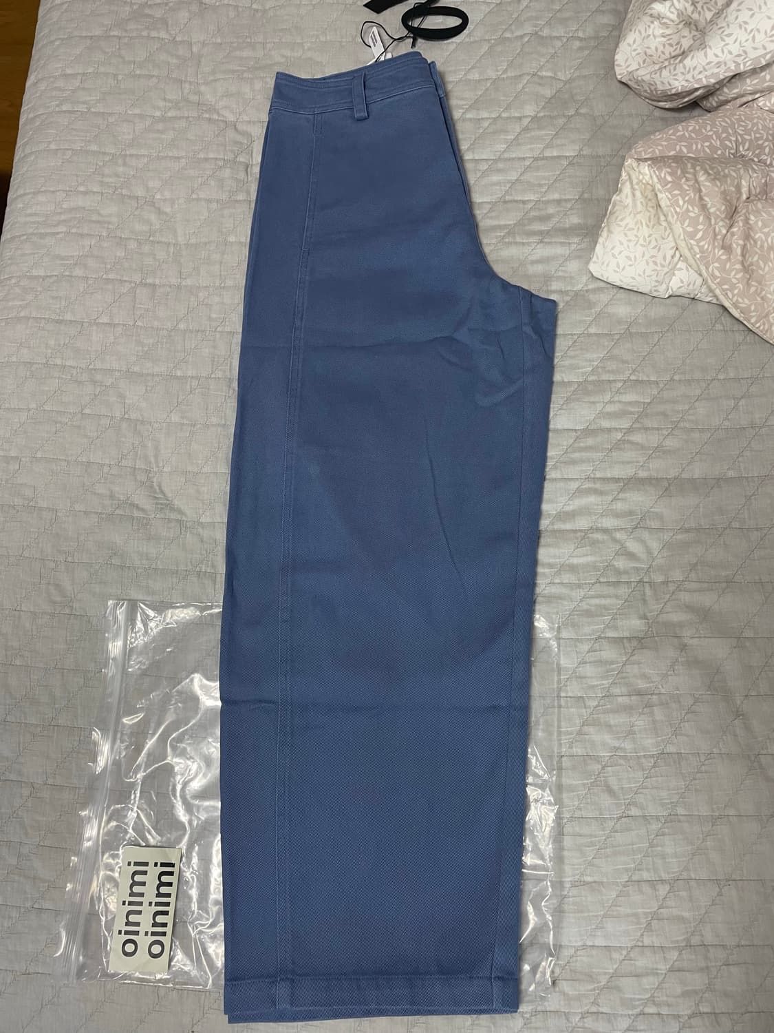 oinimi french blue volume straight pants 상품이미지5
