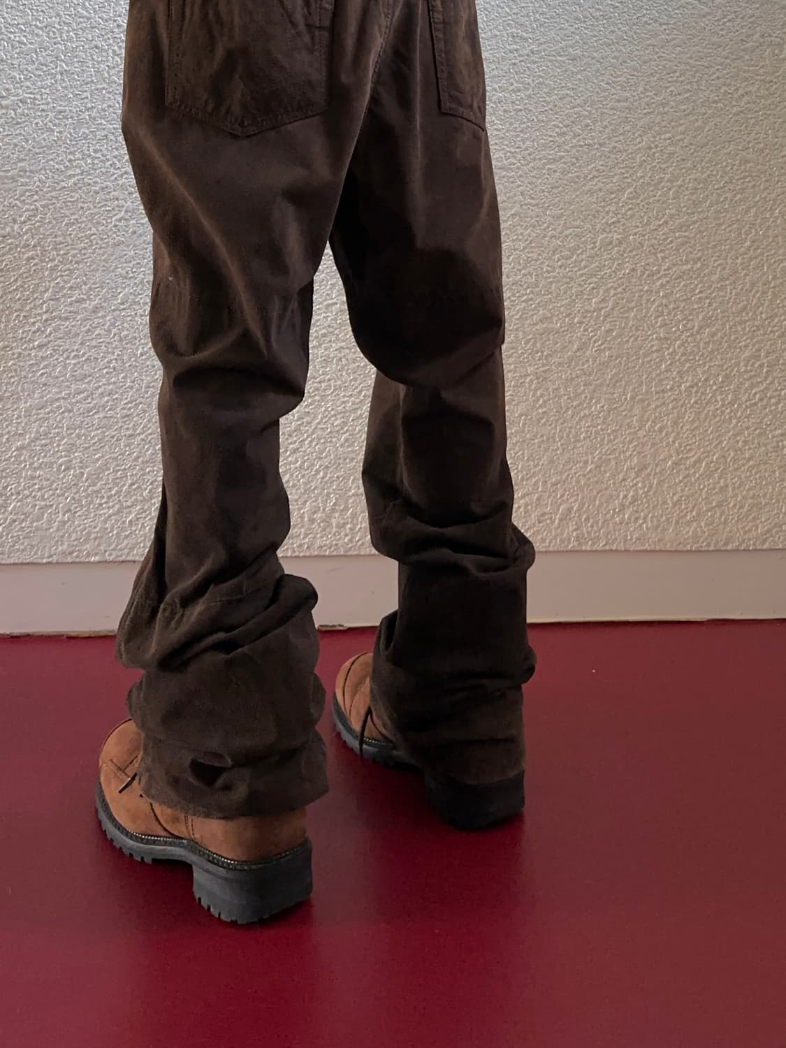 Lee Jeans 레더 플레어 팬츠 상품이미지1