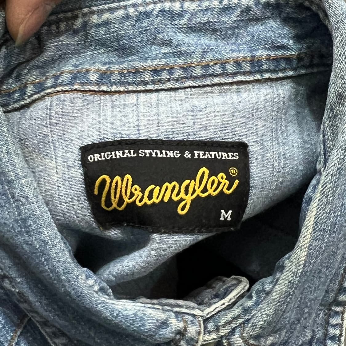  랭글러 웨스턴 데님 셔츠 y14672 상품이미지6