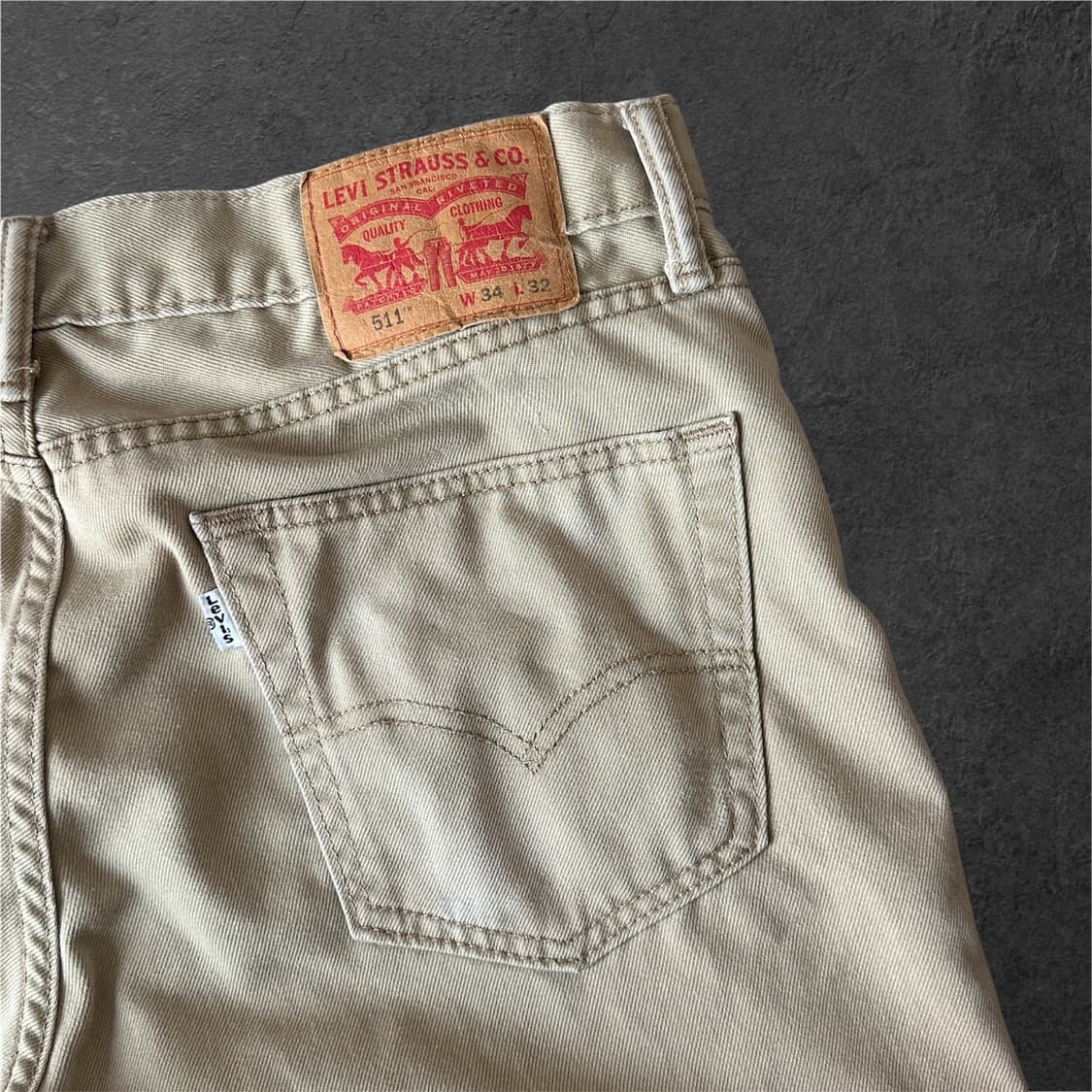 리바이스 511 브라운 코튼 치노 W34 상품이미지5