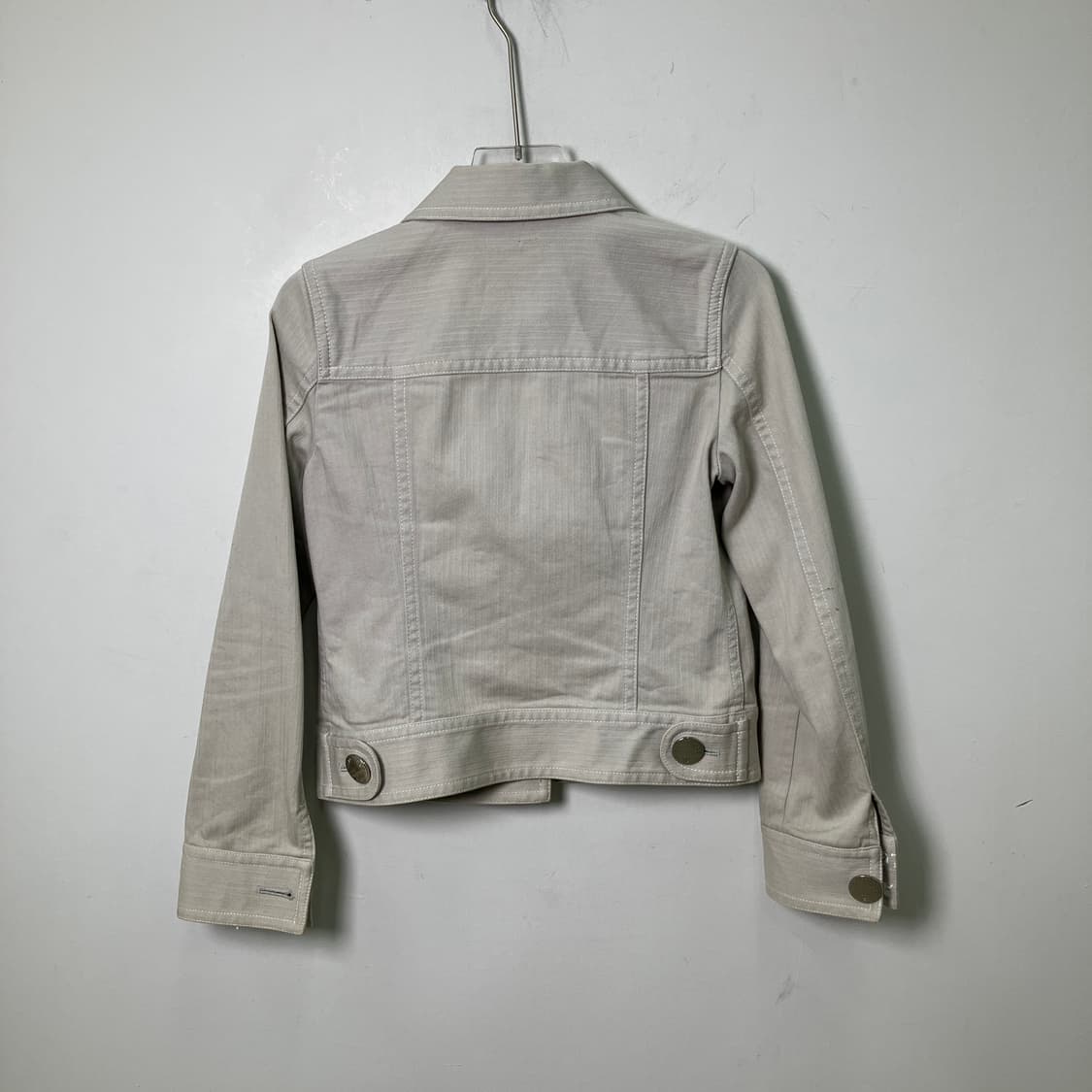 꾸레쥬 21 아이보리 데님 숏 자켓 트러커 상품이미지2