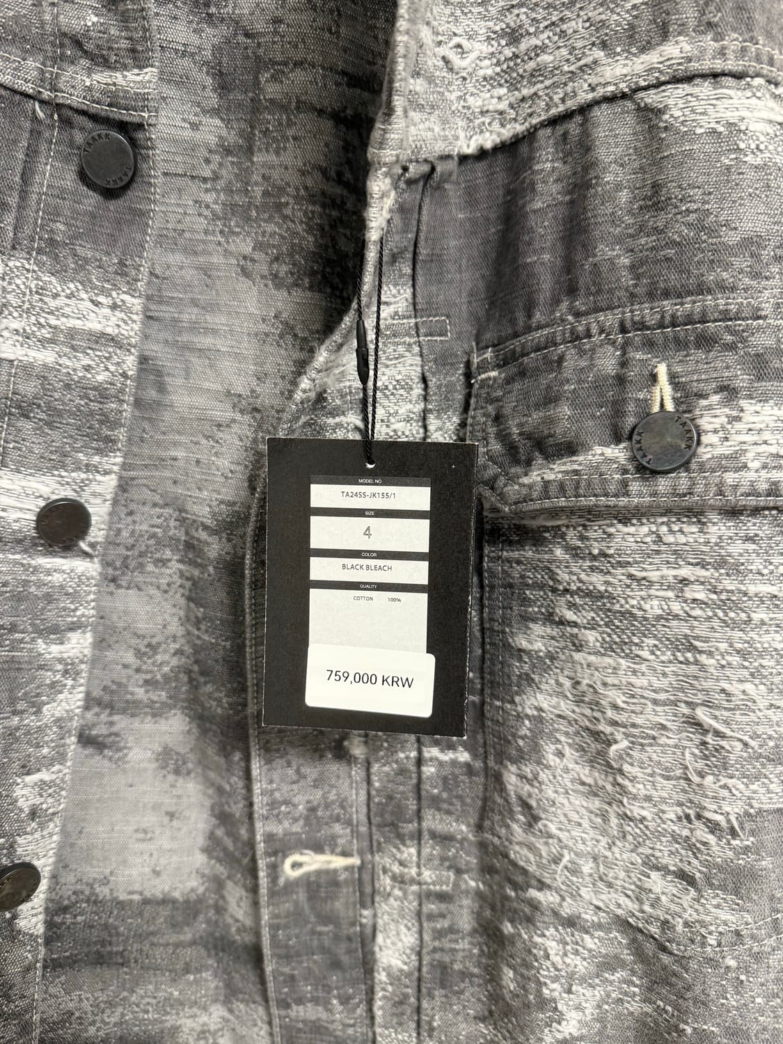 Taakk  2세대 데님 자켓 블리치 상품이미지2