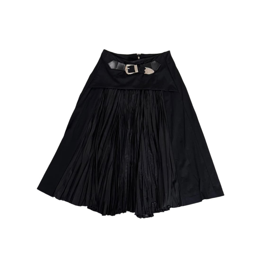 TOGA PULLA Buckle Pleated Midi Skirt 상품이미지1