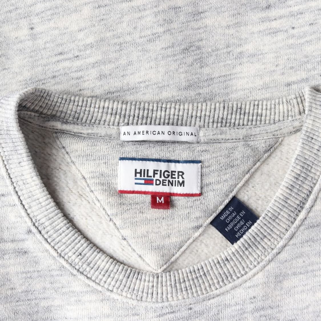 타미힐피거 데님 미니 로고 기모 맨투맨 M 상품이미지5