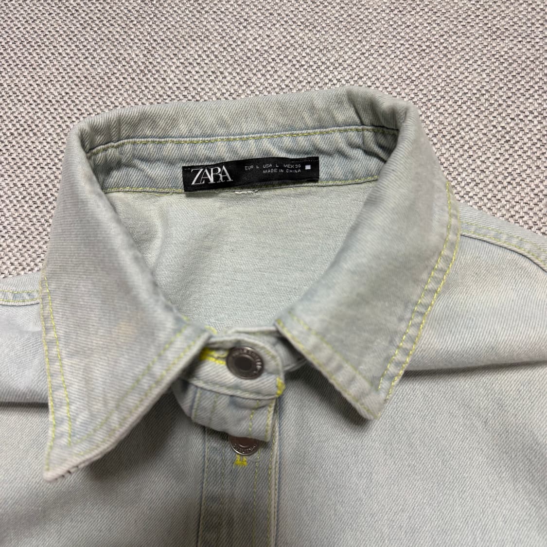 자라 데님 셔츠 자켓 상품이미지2