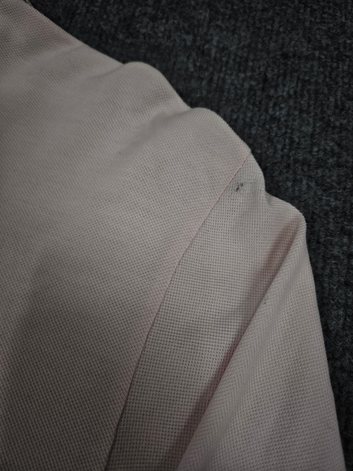 라코스테 올드스쿨 연핑크 긴팔 카라티 급처 상품이미지4