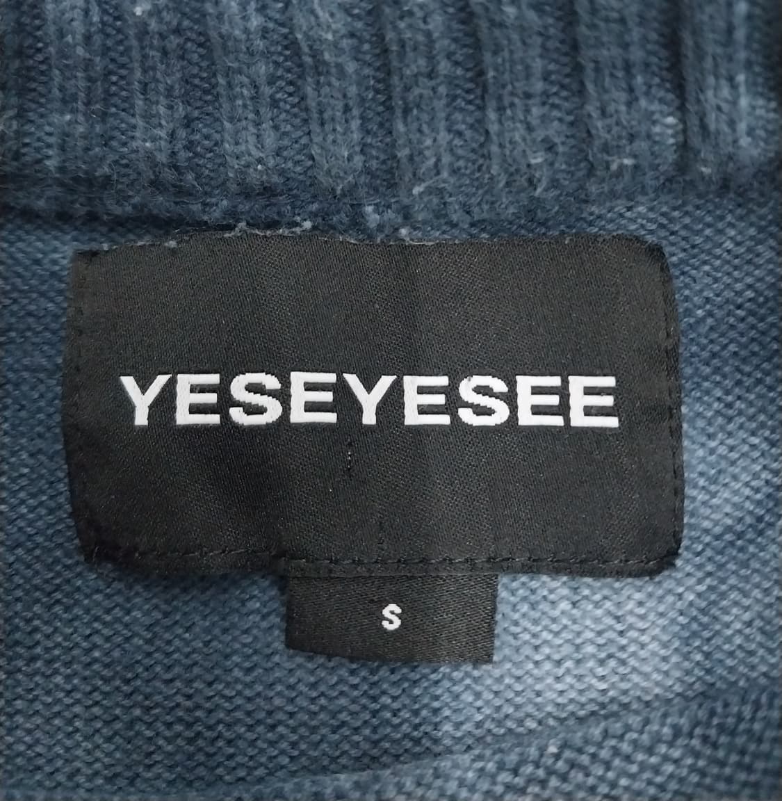 예스아이씨  니트 크루넥 네이비 S 상품이미지4