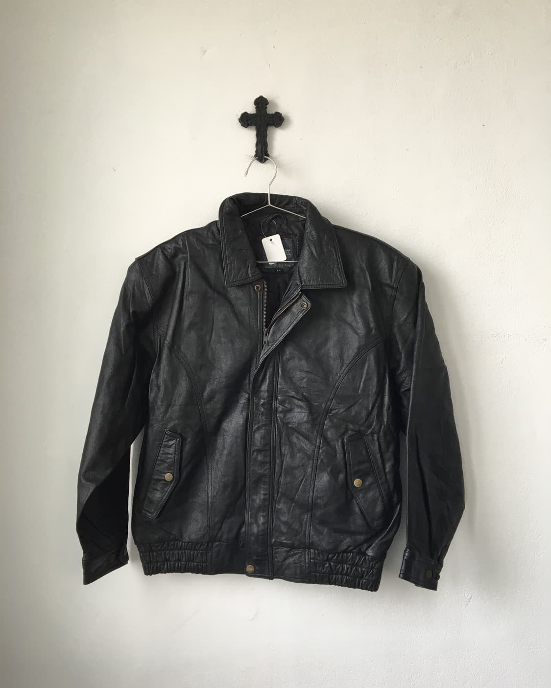cow Leather bomber jacket 상품이미지2