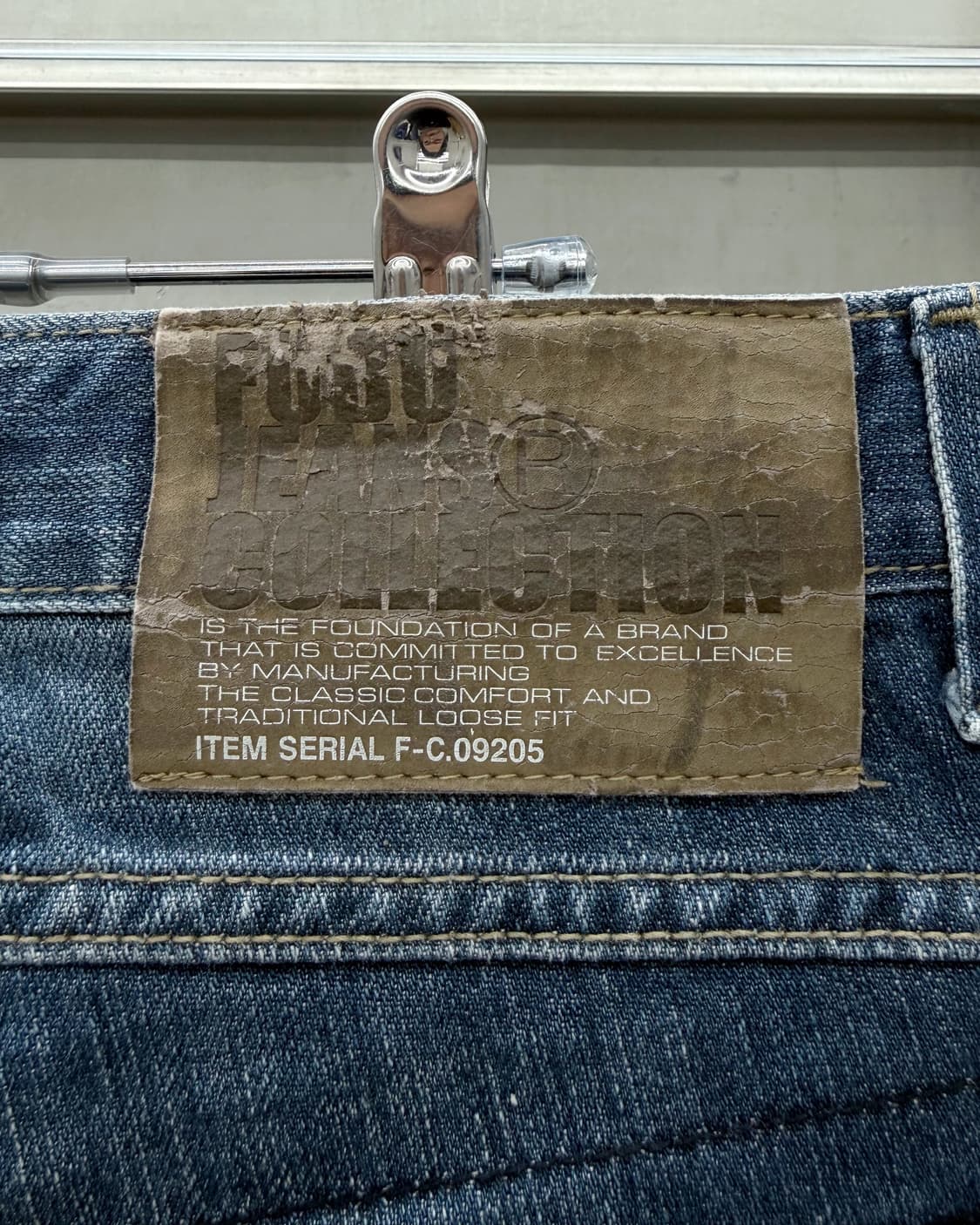 Fubu 00s 패치워크 인디고 데님 팬츠 상품이미지8