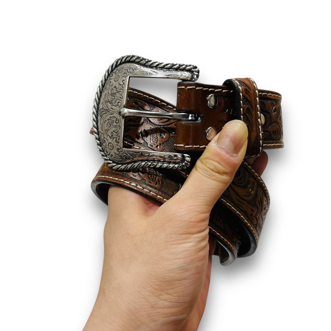 Nocona Tooled Western Leather Belt 상품이미지2