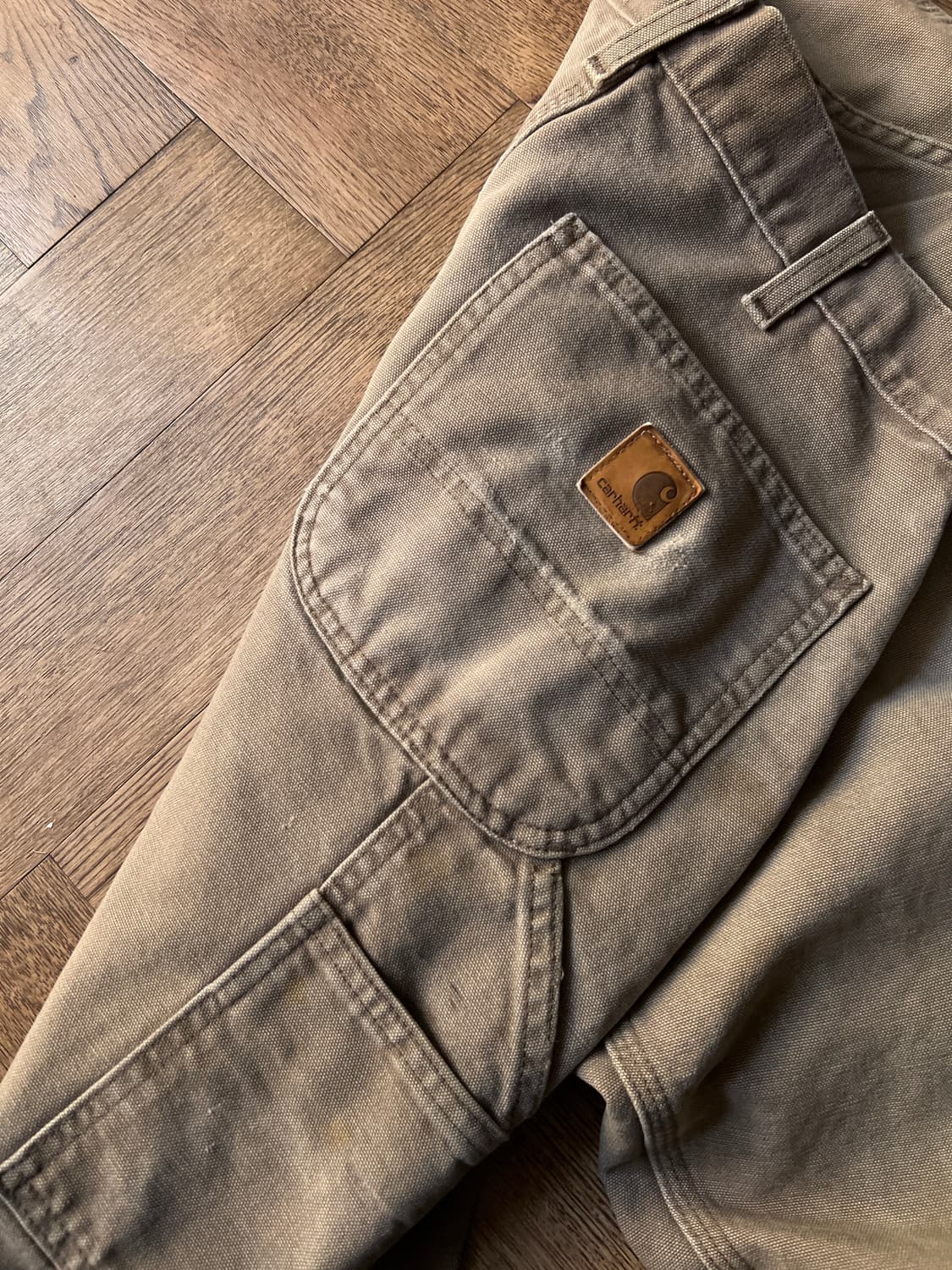 [32]칼하트 USA 빈티지 워싱 머쉬룸 싱글니 카펜터 워크 팬츠 상품이미지7