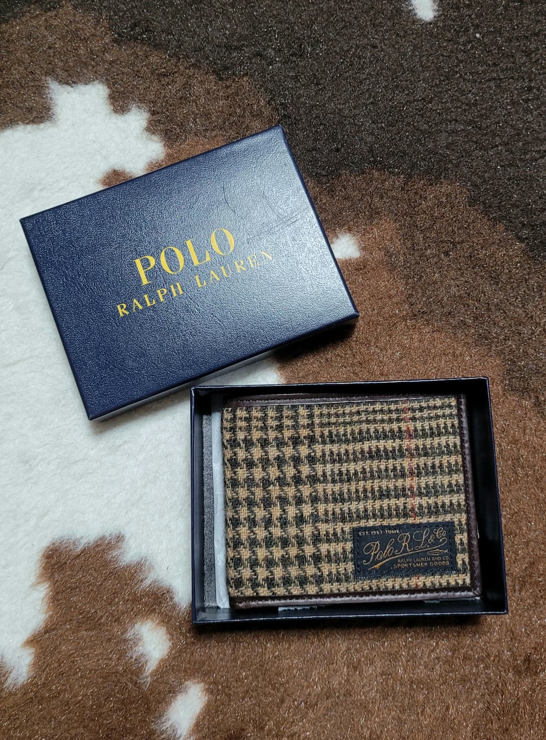 (새상품)폴로 랄프로렌 남성용 타탄 가죽 지갑 상품이미지6