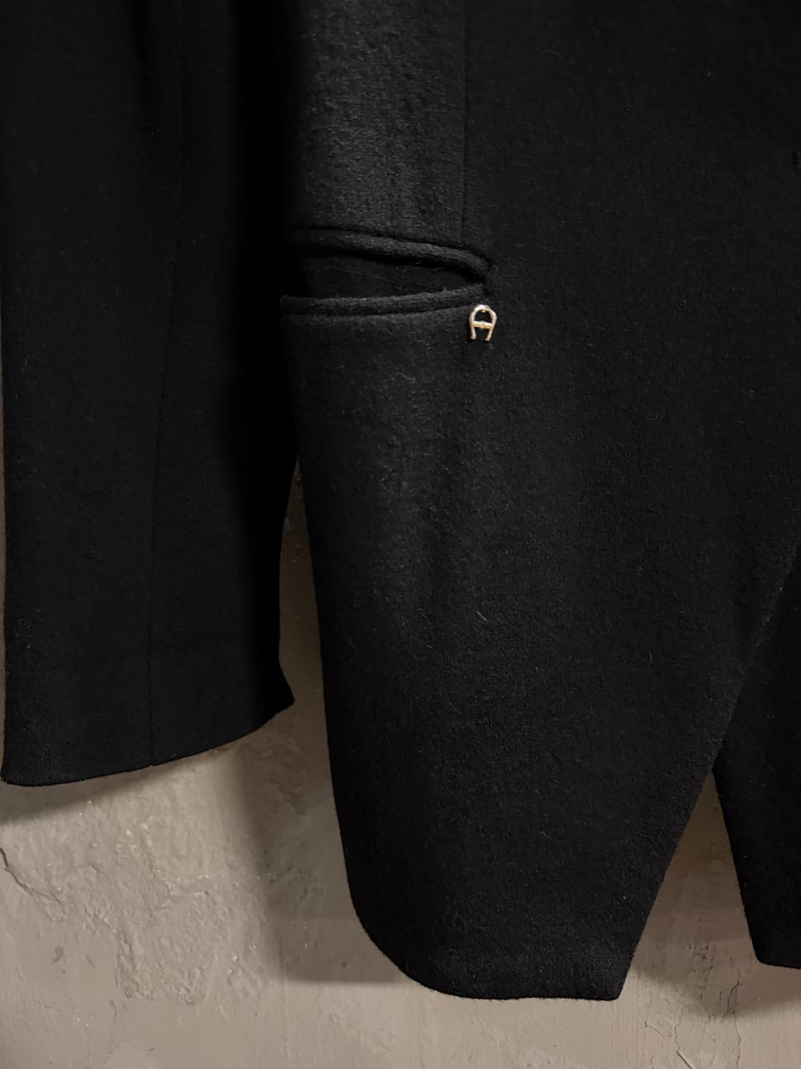 아이그너 울 블렌드 테일러드 자켓 블랙 40 상품이미지2