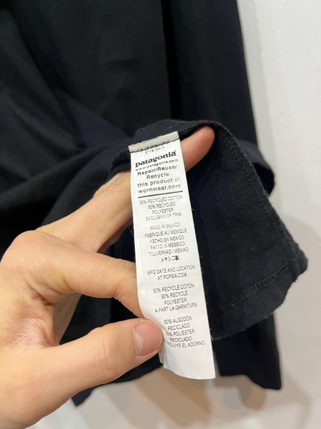 파타고니아 롱슬리브 블랙 L 상품이미지3