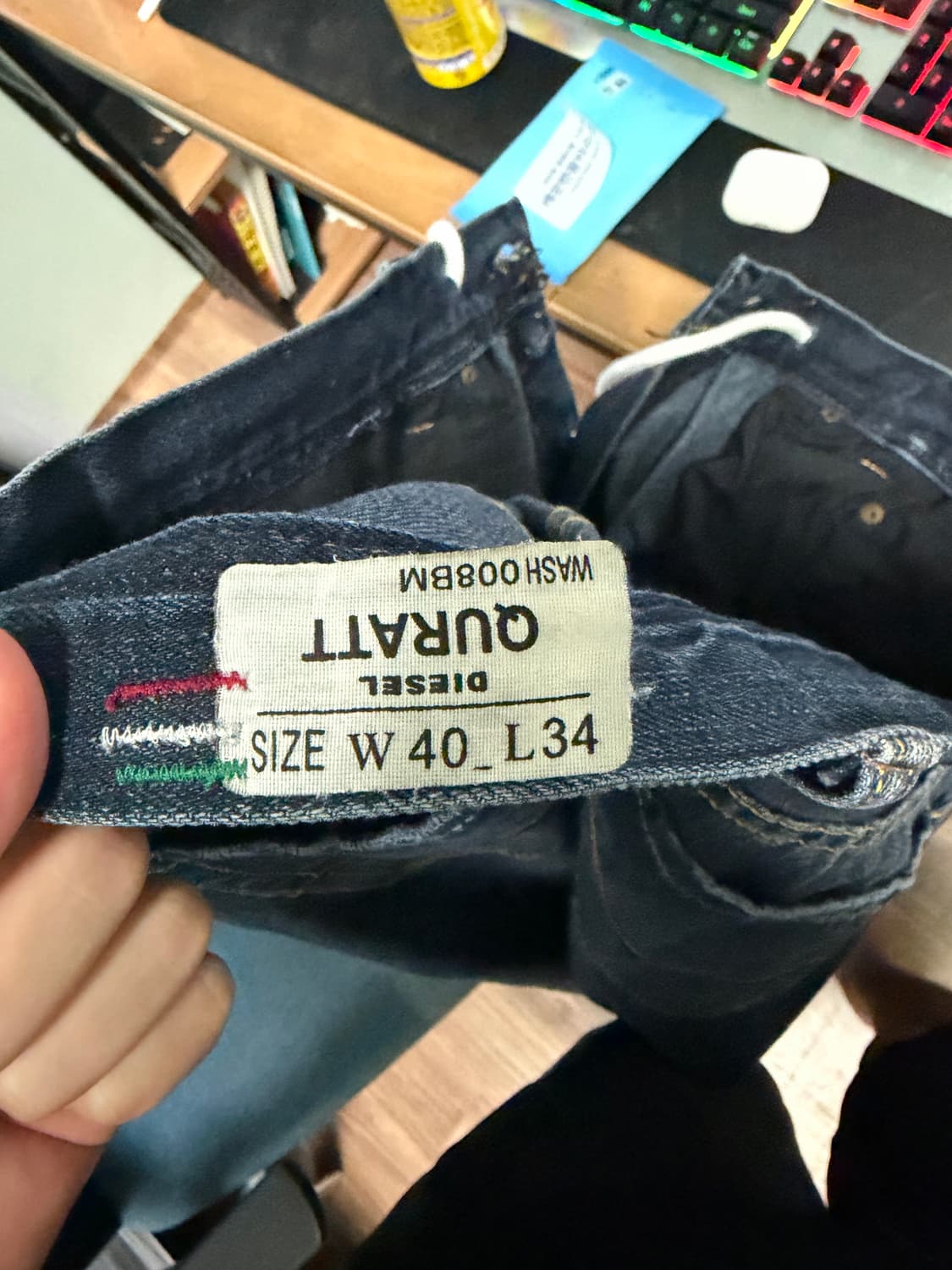 디젤 데님팬츠 W40_L34 상품이미지4