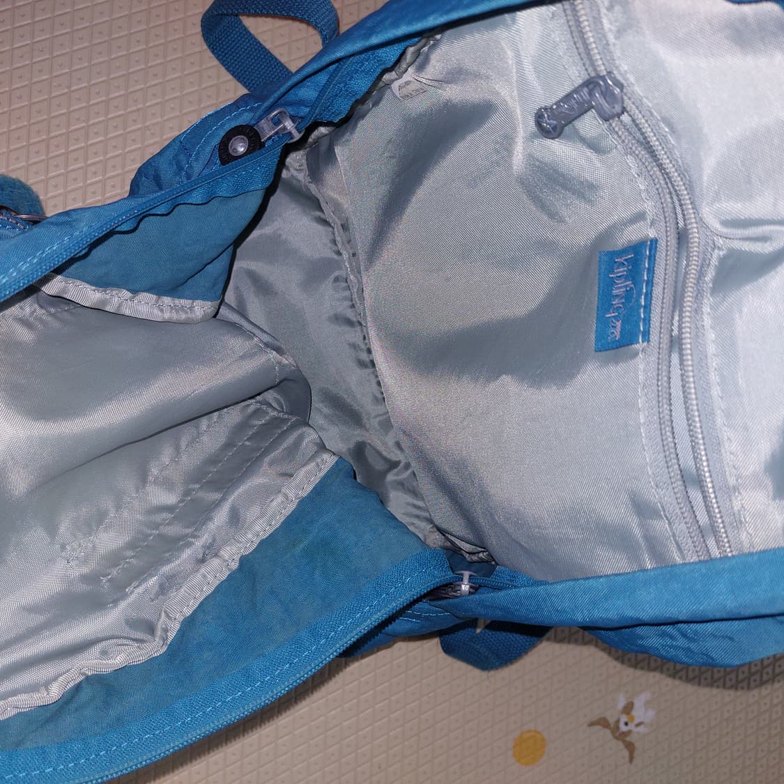 키플링 미니 백팩 민트 에메랄드 블루 청록 상품이미지4