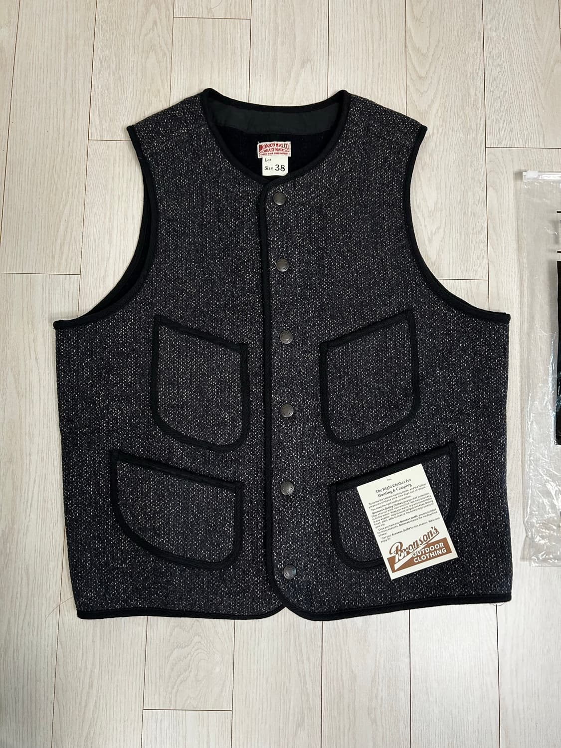 브론슨 Salt & Pepper Beach Cloth Wool Vest 상품이미지1